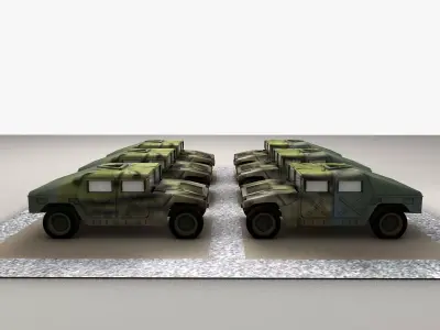 Military vehicle 3D model from CGTrader