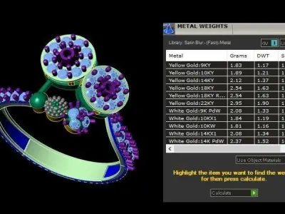 Diamond women ring 3D print model purchase