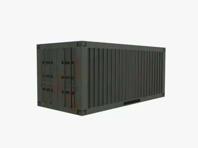Container shipping Low-poly 3D model shop
