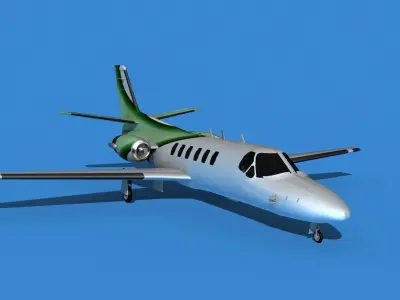 Cessna Citation 550 II Bravo V04 3D model