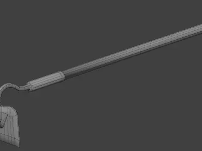 Farming Hoe Low-poly 3D model