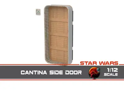 Cantina side door 1-12 scale Blackseries  3D print model
