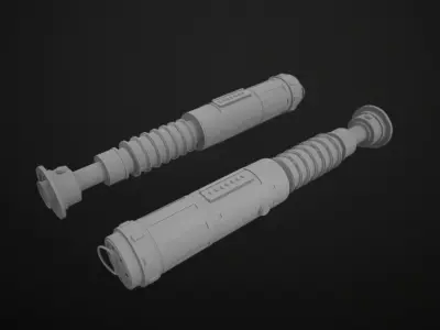 Lightsaber star wars force awakens 3D model