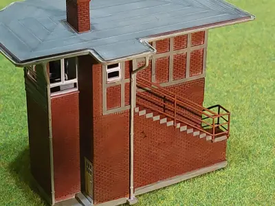 German signal box Stolberg 1-87 resin 3D print model