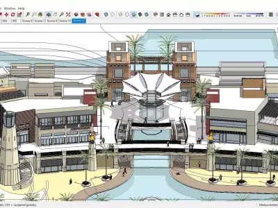 Sketchup Commercial Complex PP5 3D model