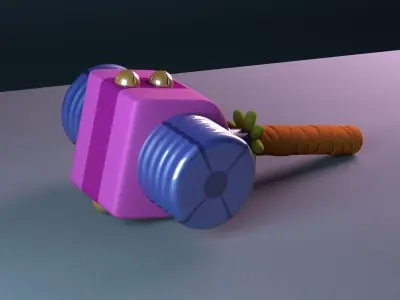 Stylized Hammer 3D model