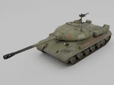 IS-3 Heavy tank Low-poly 3D model