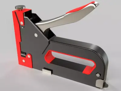 Staple Gun low poly Low-poly 3D model