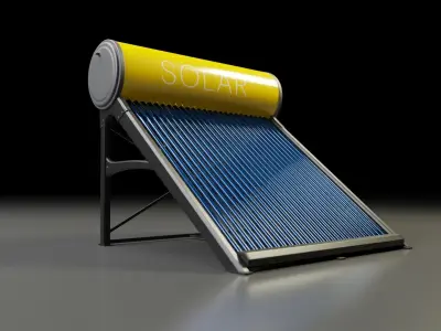 Solar Panel  Solar Heater  3D model