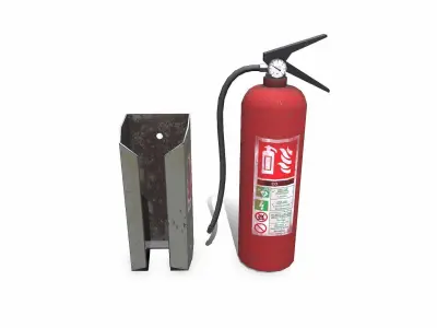 Fire Extinguisher Low-poly PBR Low-poly 3D model