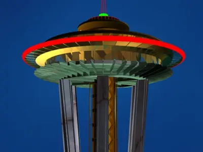 Seattle space needle 3D model