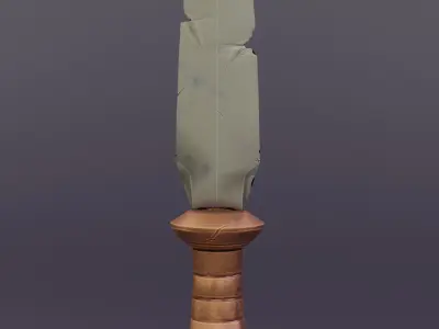 Stylized dagger Low-poly Free low-poly 3D model