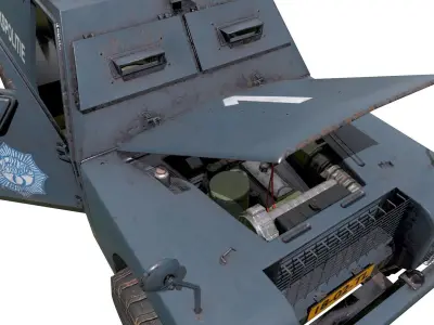 Shorland Mark1 Armoured Car Low-poly 3D model