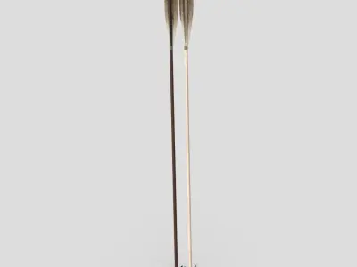 Wooden Arrow 4 Low-poly 3D model