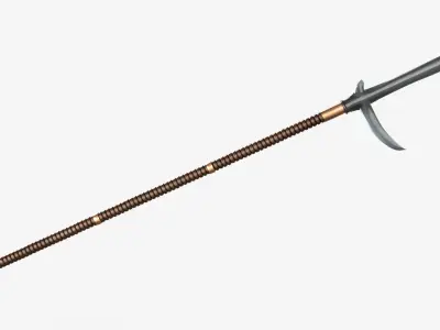 Japanese Spear Kata Kama Yari 4 colors 3D model