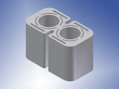 Cyllinder block Free 3D model