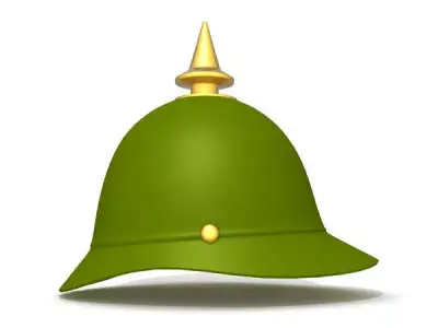 German spiked prussian helmet 3D model