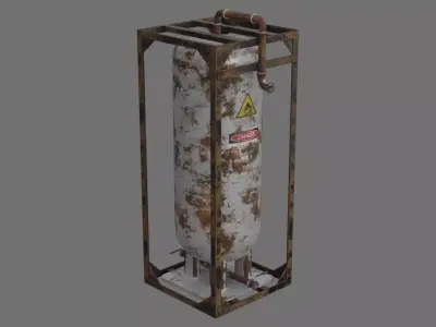 Oil Storage 1G Low-poly 3D model