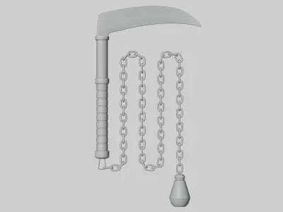 Chain and Sickle 3D Model  3D model