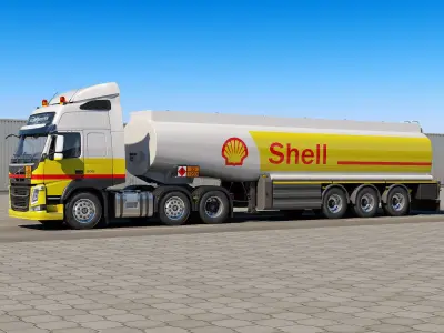 Volvo FM 6X2 Fuel Tank 3D model