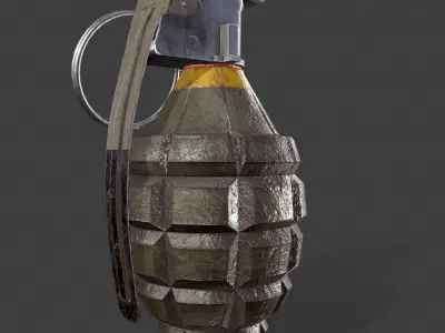 Mk 2 Grenade Low-poly 3D model buy