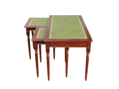 Antique Coffee Table Set 3D model