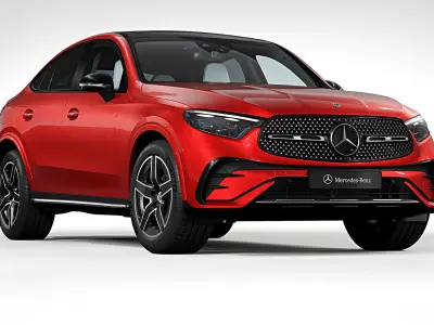 2024 Mercedes-Benz GLC Coupe 400e 3D model purchase