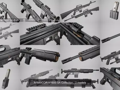 ARMSCOR M1600 SA Collection 3D Model Pack