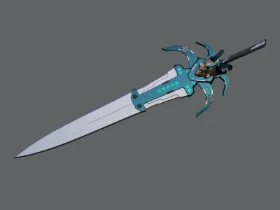 Lich King Frostmourne Cyberpunk Sword 3D STL Free 3D print model