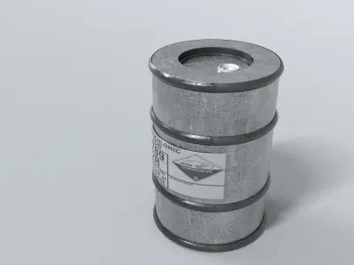 laos Game Drum Container Low-poly 3D model