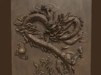 DRAGON RELIEF - NO 4 3D model