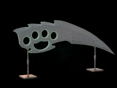 HIE clean Dagger D180212 Low-poly 3D model