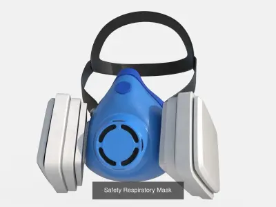 Workman Outfit and Safety Equipment 3D Model Pack