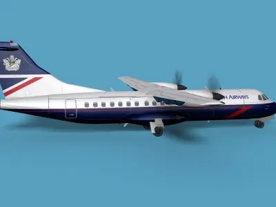 ATR  ATR-42-500 British Airways 3D model