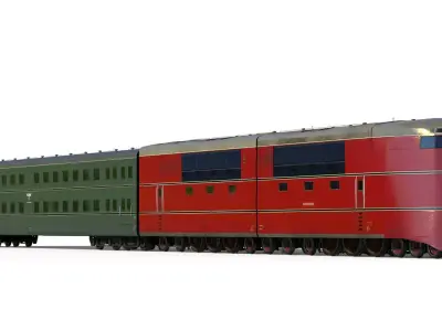 Breitspurbahn locomotive henschel 3D model purchase