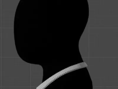Immerse yourself in a 3D World of Art Cuban Chain Low-poly 3D model