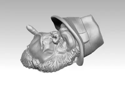 Monkey gorilla chief boss  3D print model