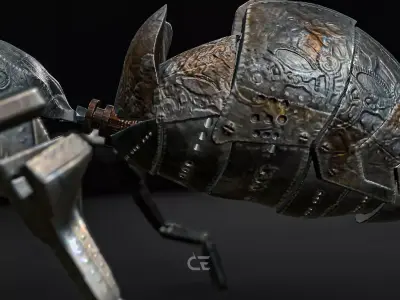 Mechanical Ant Low-poly 3D model