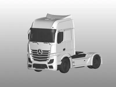 Mercedes-Benz Truck 3D model by truck-3d