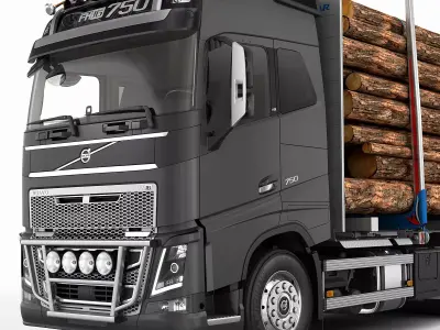 VOLVO FH Timber 3D model