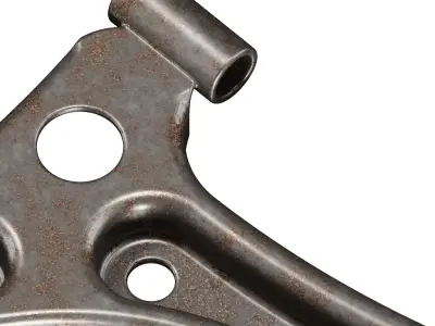 Rusty Vehicle Suspension Arm 3D model