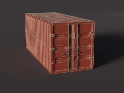 Shipping container Free 3D model
