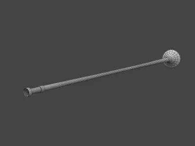Long trumpet 3D model
