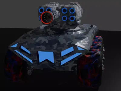Light Tank Free low-poly 3D model