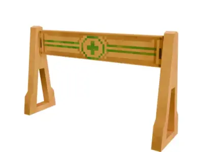 safty fance PE Low-poly 3D model