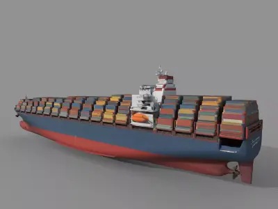 Container Ship 3D model purchase