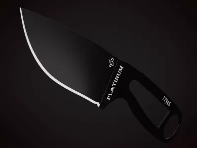 Knife 1 A Low-poly 3D model