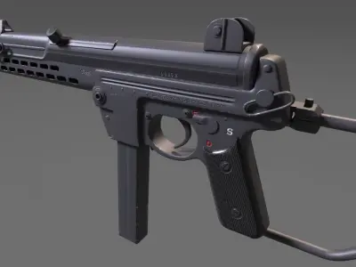 MPL Submachine gun  3D model