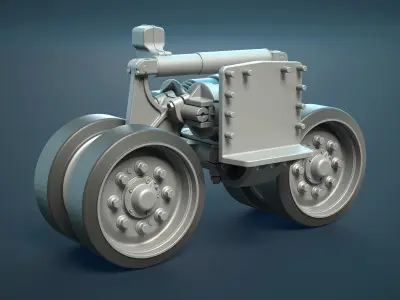 M4 Sherman Tank HVSS Suspension 3D model