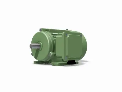 80 B3 Right IEC electric motor - 3D CAD model 3D model